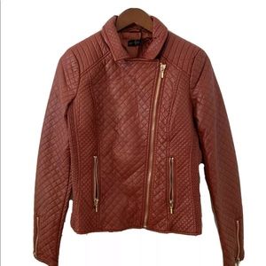 Stella + Lorenzo Full Zip Moto Jacket Size S